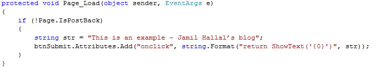 Jamil Hallal s Blog Escape Single Quotes Within JavaScript